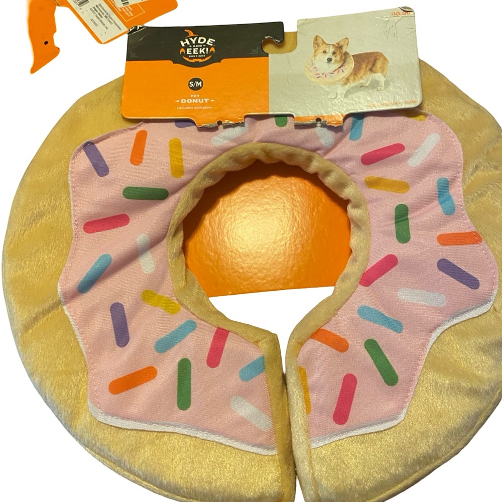 Hyde & EEK! Donut Dog Collar - Pink and Gold